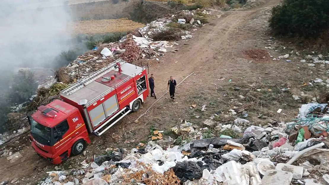 Çöplükte çıkan yangın söndürüldü