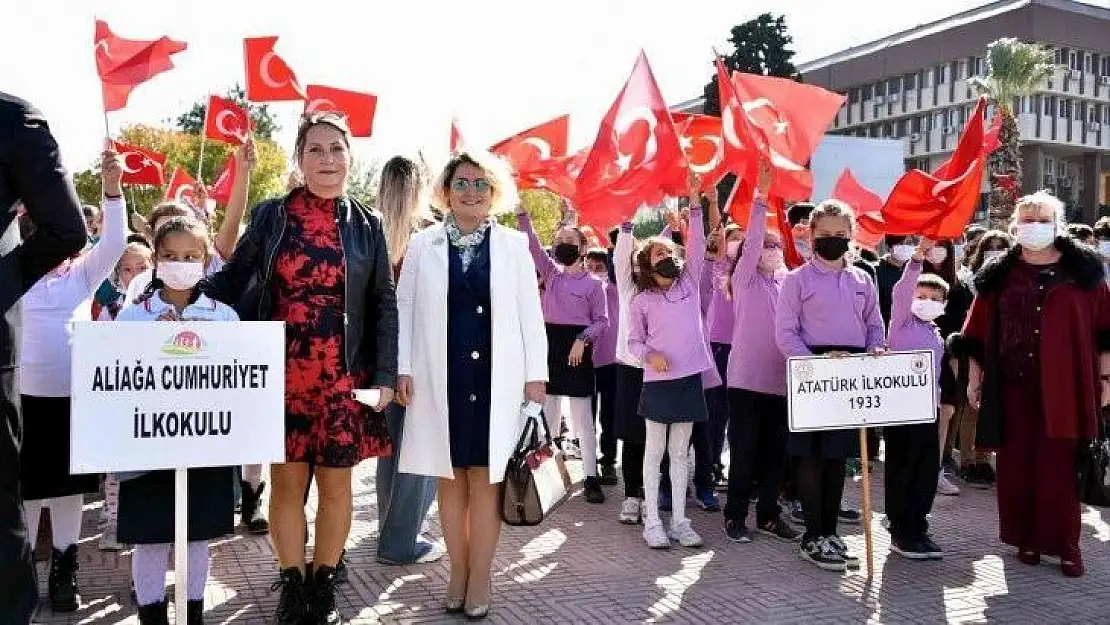 Cumhuriyetimizin 98. yılı Aliağa'da kutlanıyor