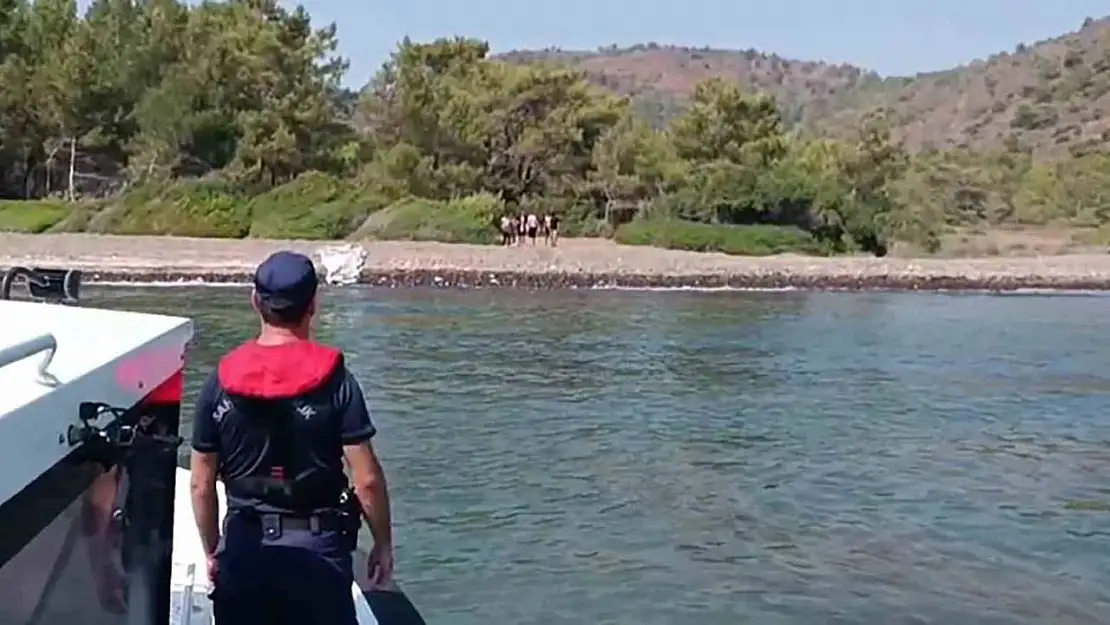 Datça'da karada 6 düzensiz göçmen yakalandı