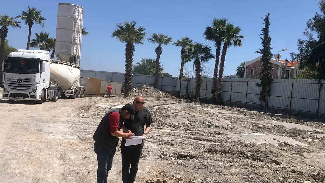 Datça'daki okulun inşaat çalışmaları başladı