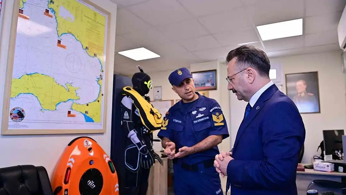 Denizin koruyucuları, Vali Aksoy'u ağırladı