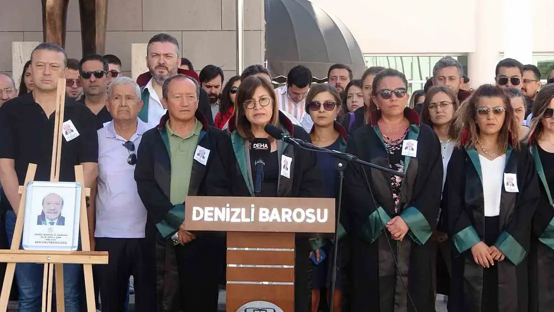 Denizli Barosu'ndan Bodrum'da öldürülen eski Baro Başkanı için açıklama