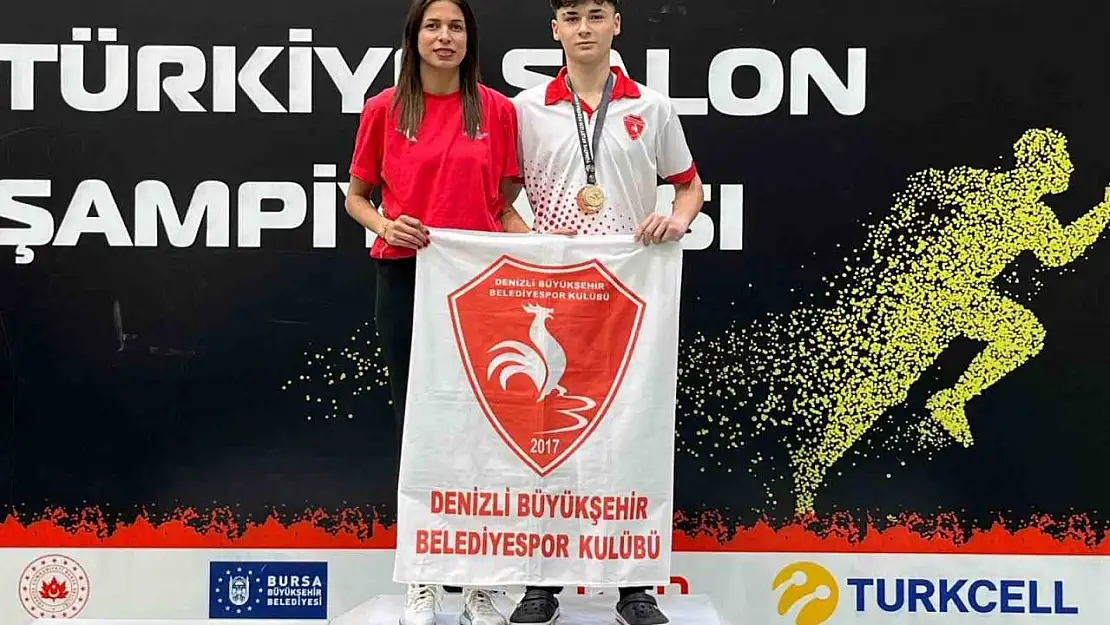 Denizli Büyükşehir Belediyesporlu Arda, Türkiye şampiyonu oldu