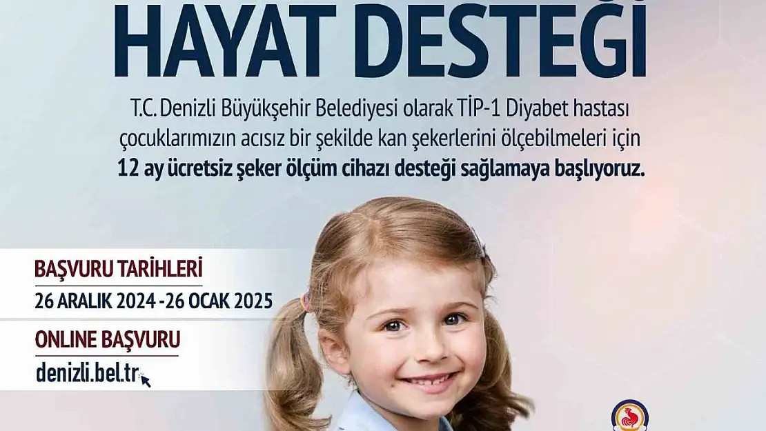 Denizli Büyükşehirden diyabetli çocuklara cihaz desteği