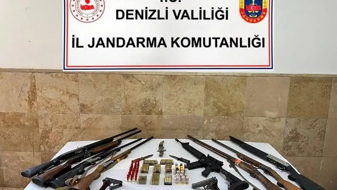 Denizli'de silah kaçakçılığı operasyonu: 8 gözaltı