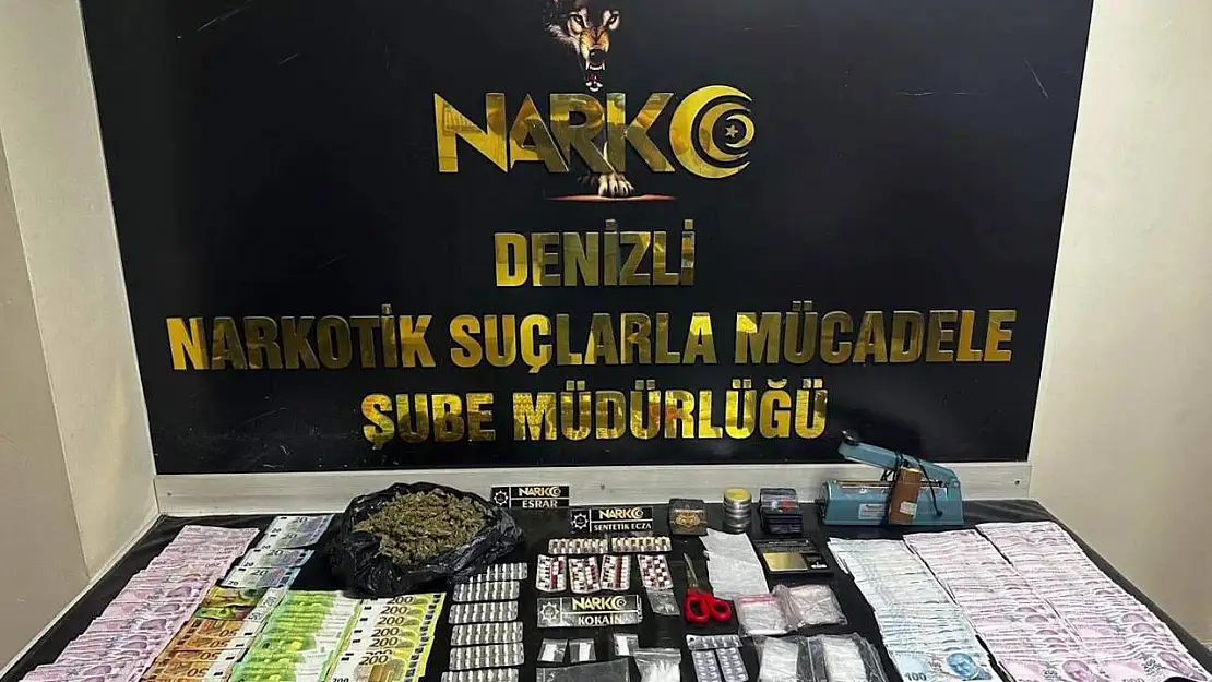 Denizli'de uyuşturucu tacirlerine operasyon