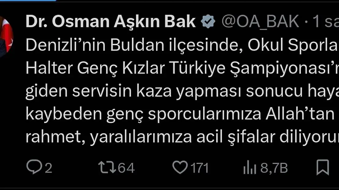 Denizli'deki kazada hayatını kaybedenlerin kimlikleri belli oldu