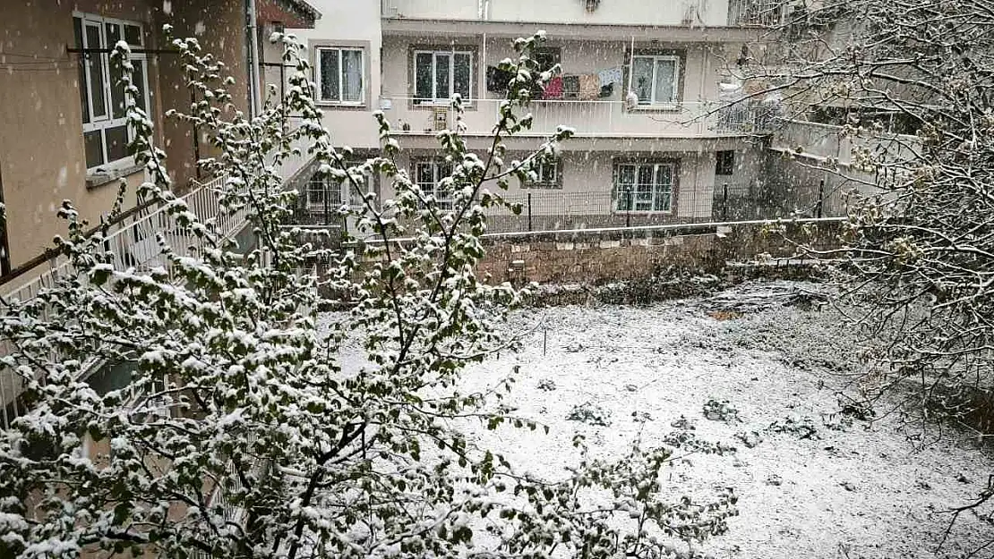 Denizli'ye Nisan ayında kar bereketi
