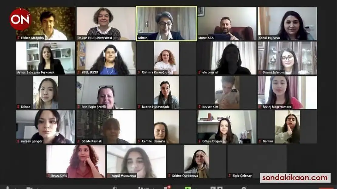 DEÜ'nün çevrim içi etkinliğinde kültürlerini anlattılar