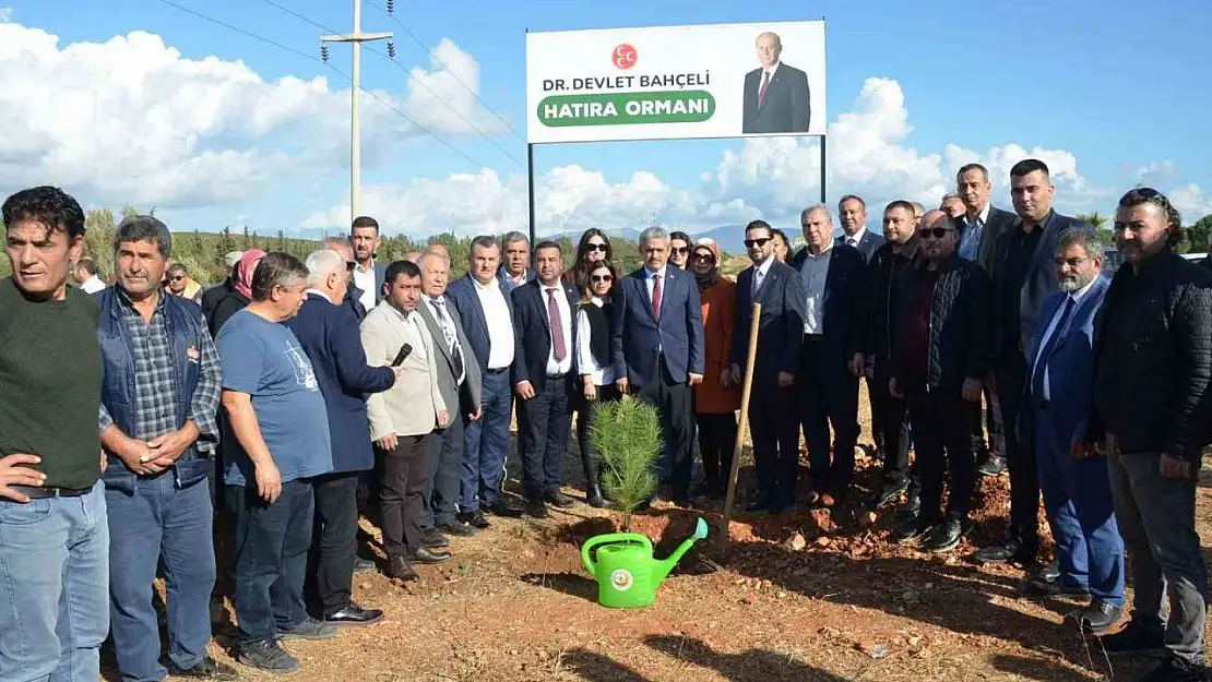 Didim'de 'Devlet Bahçeli' hatıra ormanı