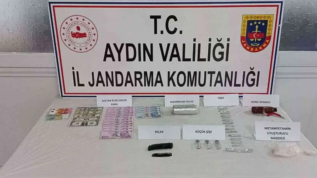 Didim Jandarması uyuşturucu tacirlerini suçüstü yakaladı