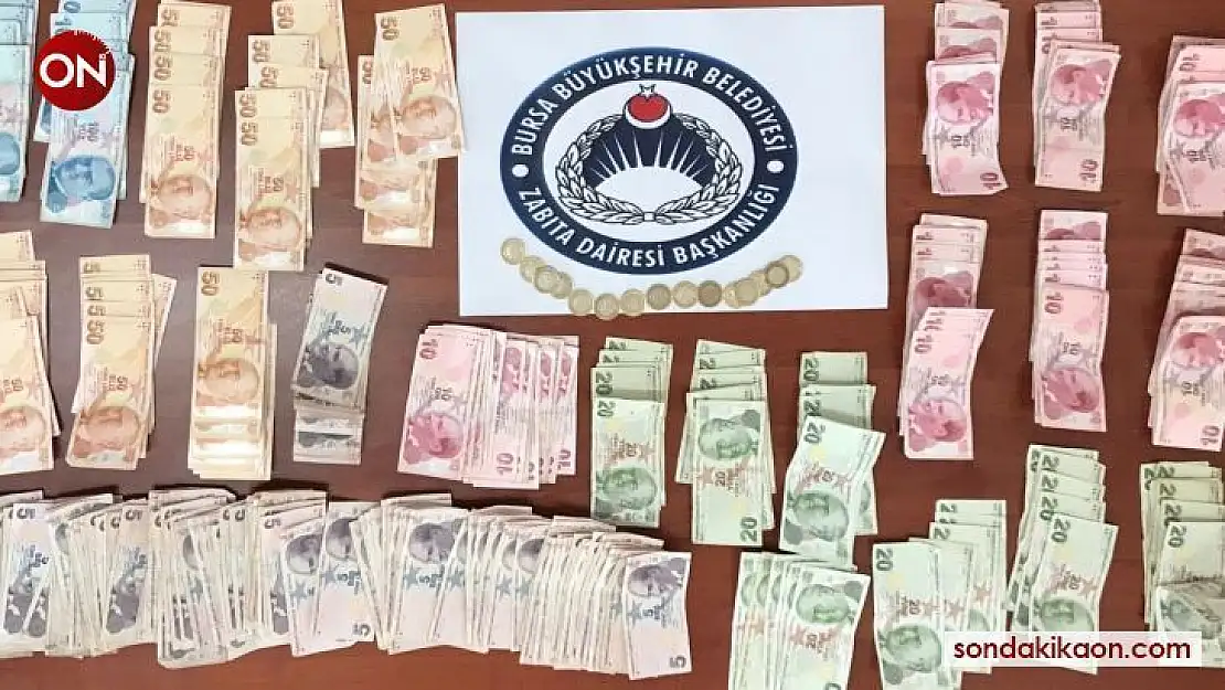 Dilencilerden 6 bin 690 TL çıktı