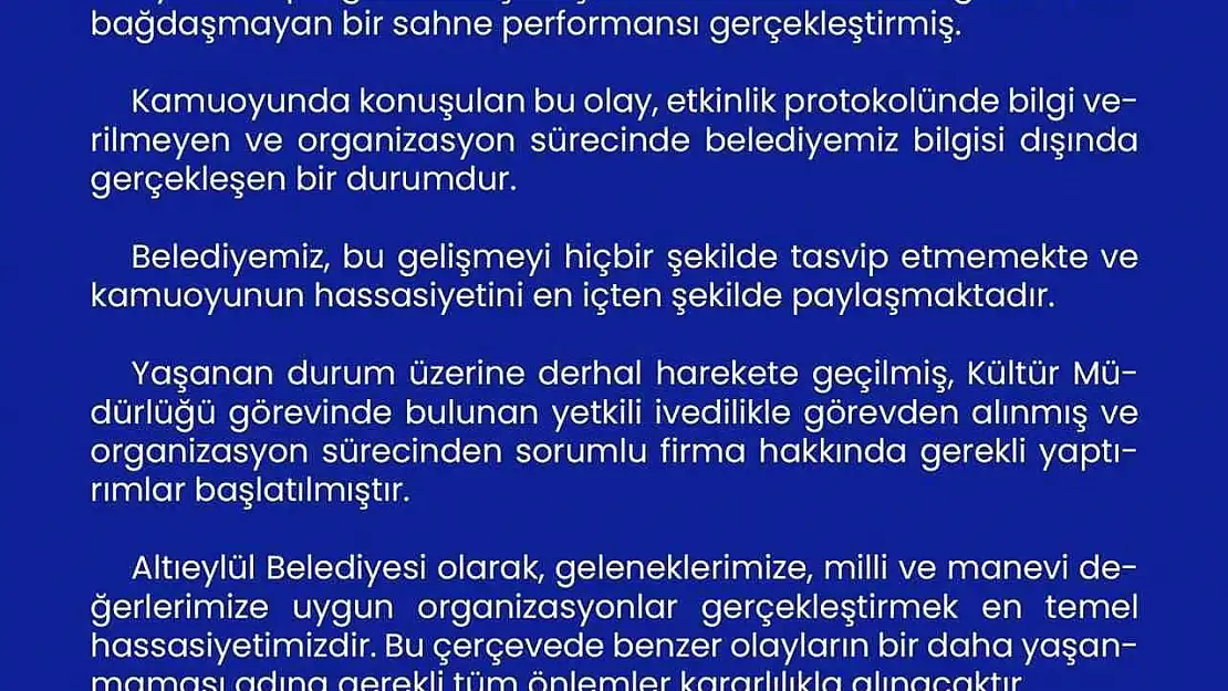 Direk danslı 23 Nisan gösterisi soruşturmalık oldu