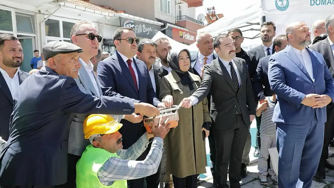Domaniç'te Sultan Alaaddin Camisi'nin temeli düzenlenen törenle atıldı