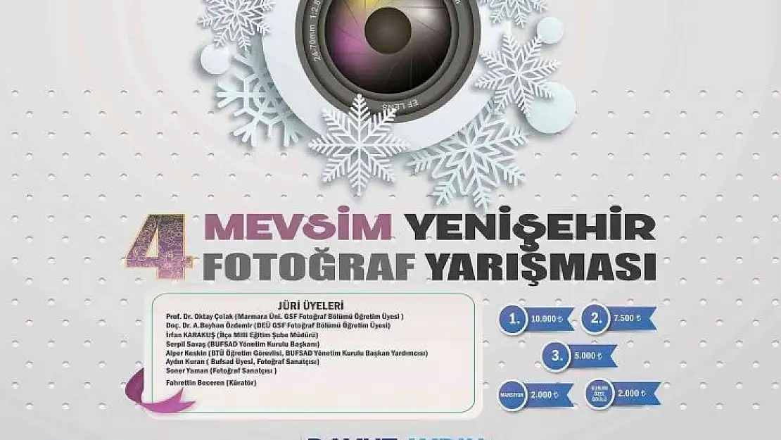 Dört Mevsim Yenişehir fotoğraf yarışması başlıyor