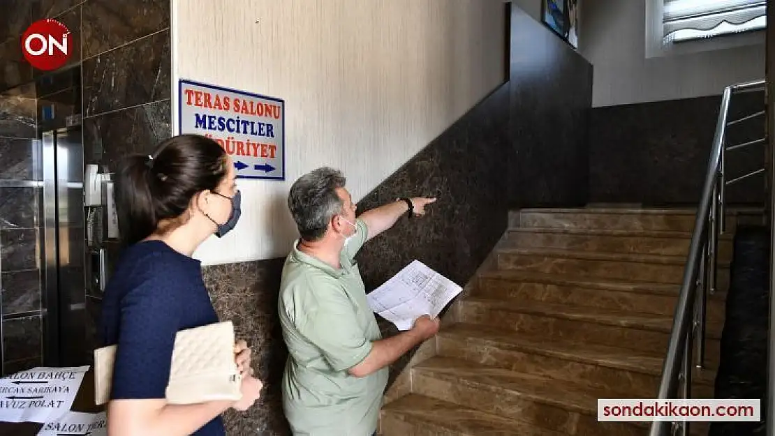 Düğün salonları ve mobilya mağazalarına deprem denetimi