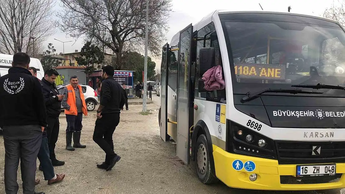 Durak harici durmayan şoföre bıçaklı saldırı