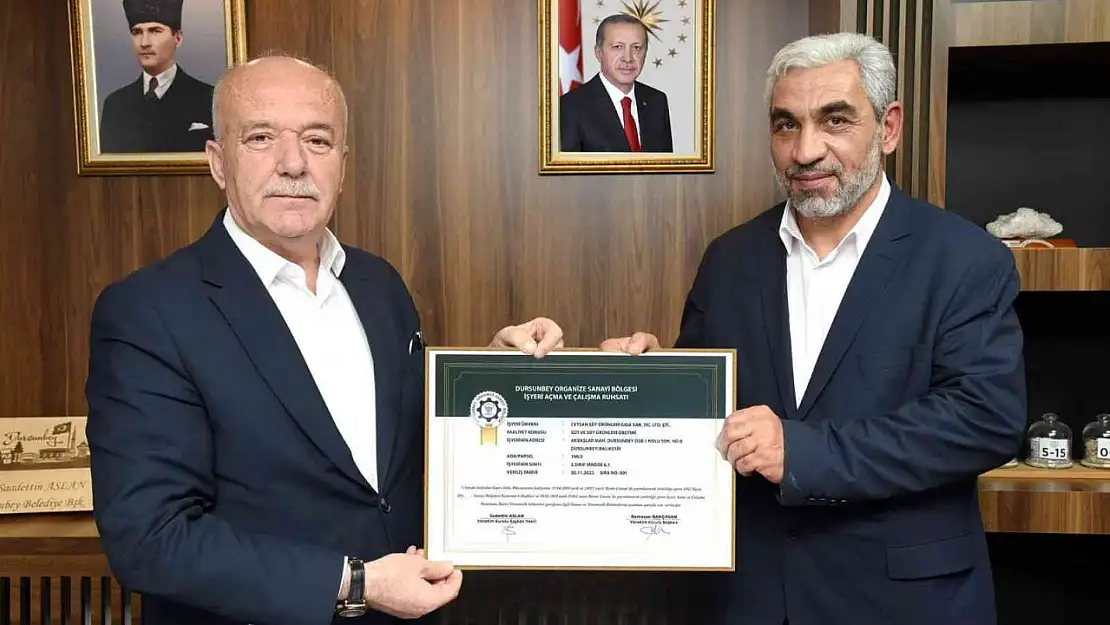 Dursunbey OSB'de ilk fabrika ruhsat aldı