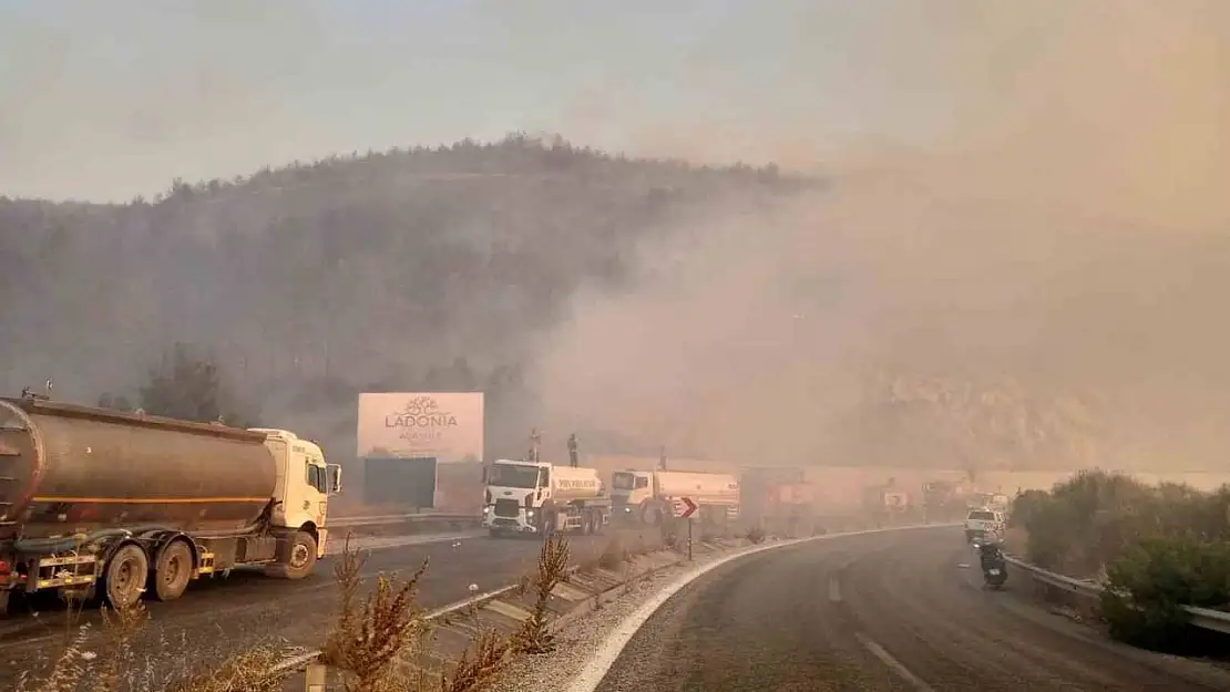 Efeler Belediyesi'nden yangın söndürme çalışmalarına destek