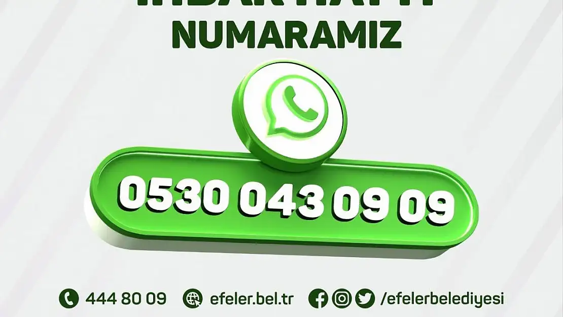 Efeler'in İhbar Hattı güncellendi