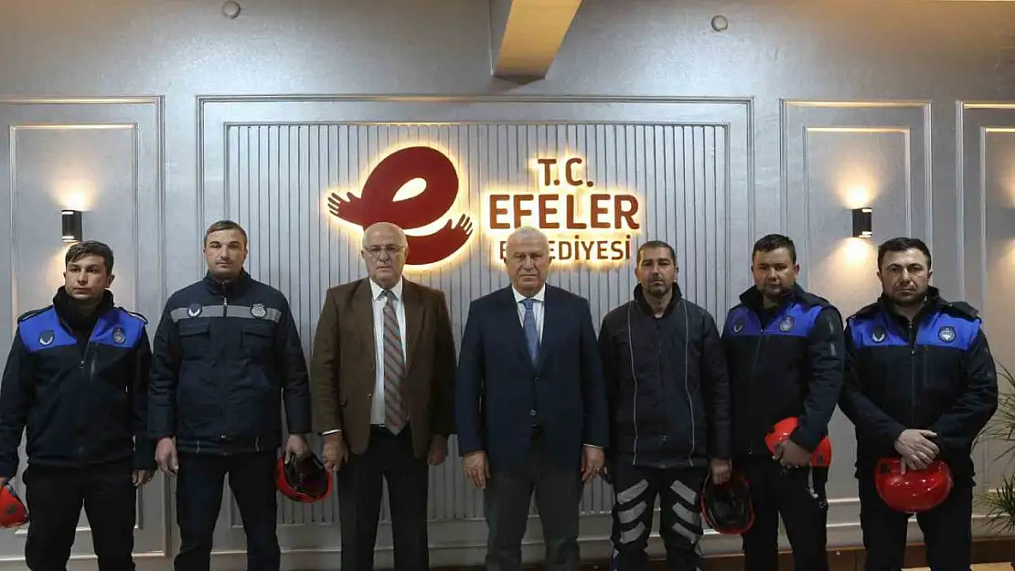 Efeler Zabıtası deprem bölgesinden döndü