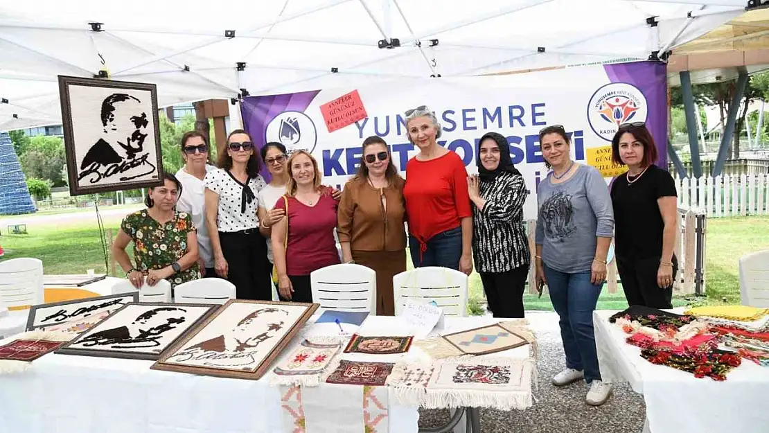 El emeği göz nuru ürünler Atatürk Kent Parkı'nda satışta