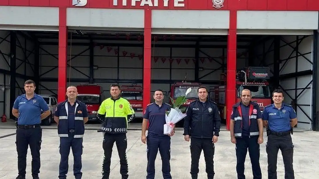 Emniyet teşkilatından itfaiye amirliğine ziyareti