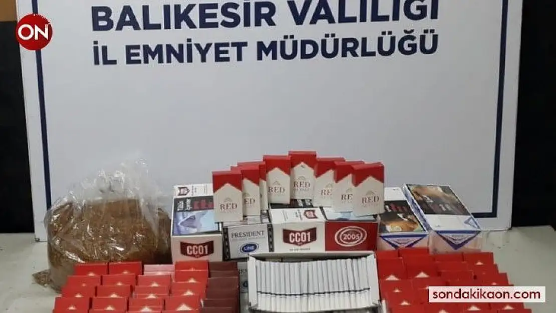 Emniyetten etil alkol ve tütün operasyonu