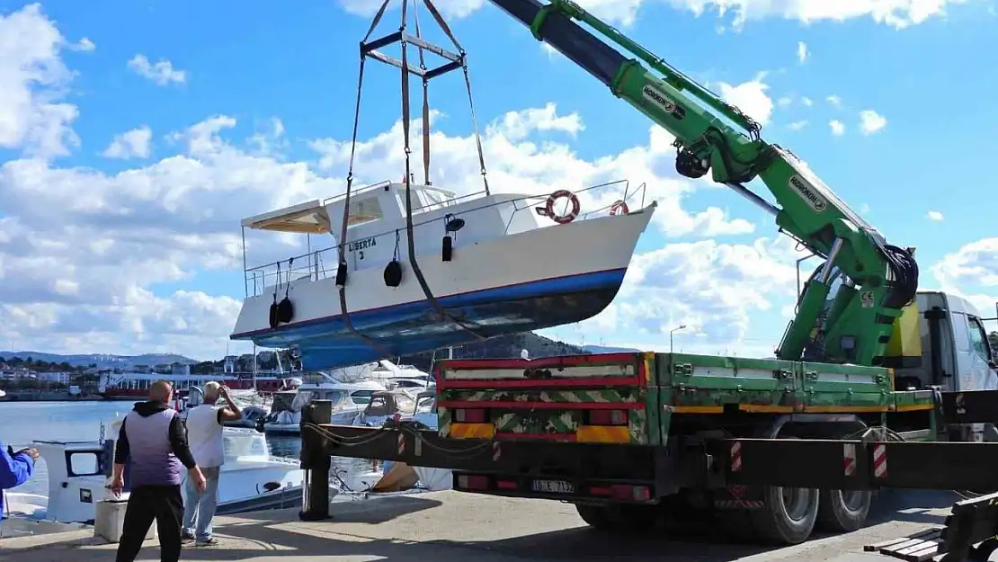 Erdek'te tekneler yeni sezona hazırlanıyor