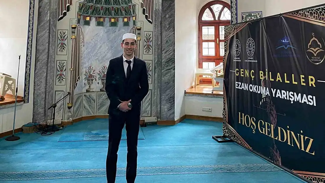 Ezan okuma yarışmasının bölge ikincisi Kemalpaşa'dan