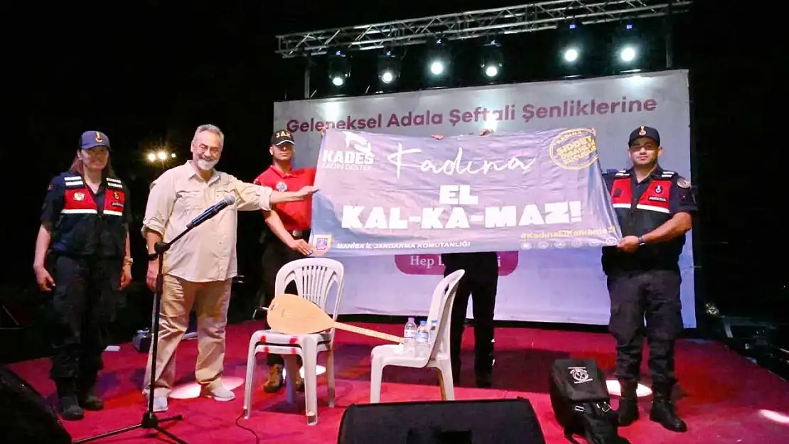 Festivalde 'kadına el kalkmaz' uyarısı