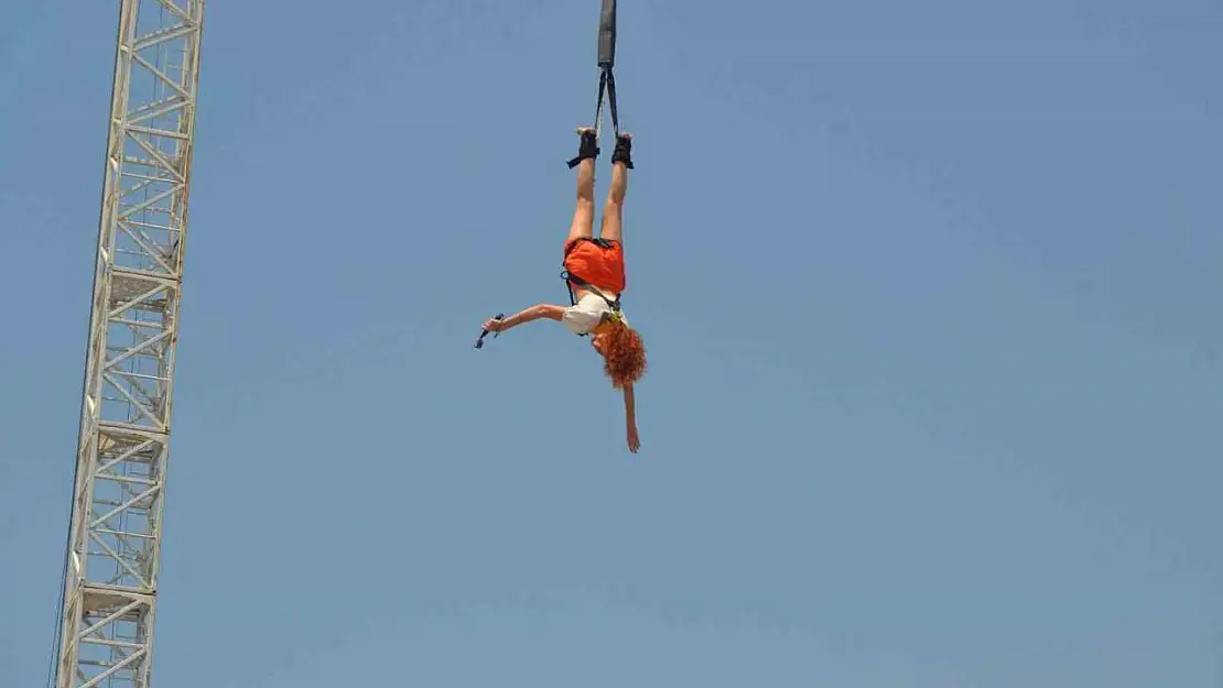 Fethiye'de 'bungee jumping' heyecanı