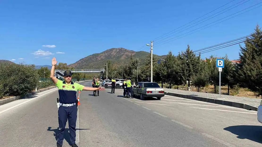 Fethiye'de polis ve jandarmadan ortak denetim