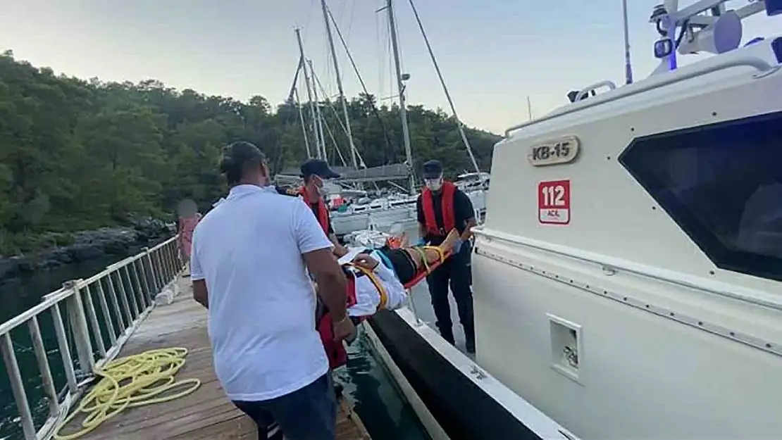 Fethiye ve Dalaman'da yaralanan ve rahatsızlanan 3 kişiye tıbbi tahliye
