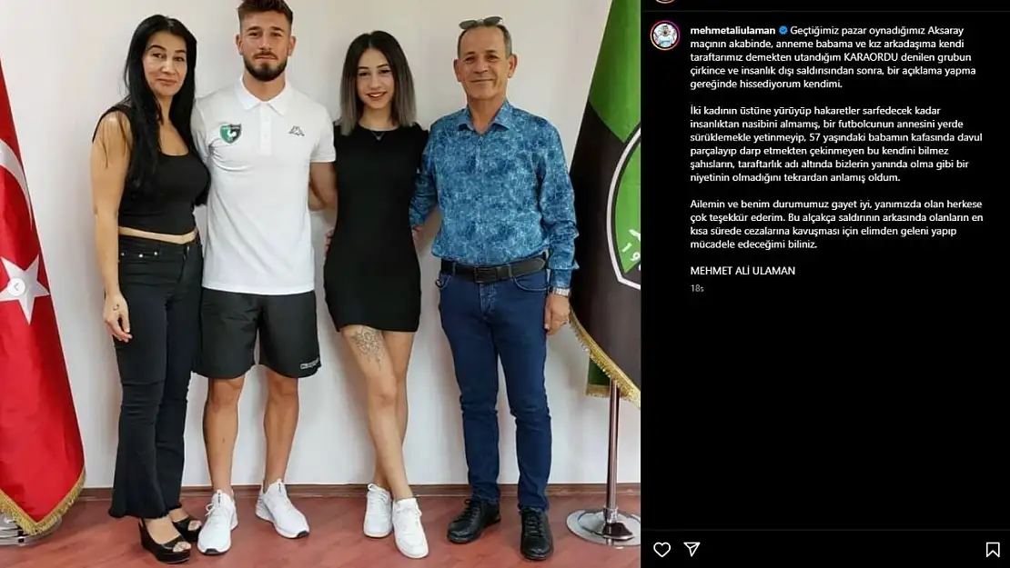 Futbolcunun ailesi maç çıkışında saldırıya uğradı