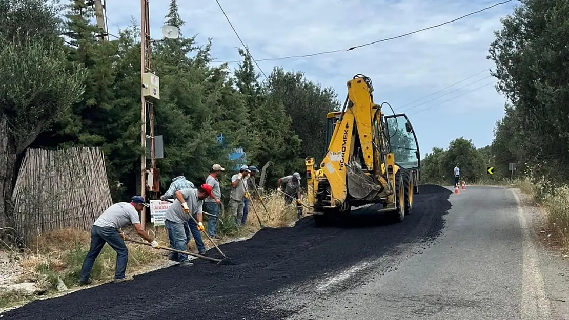 Gadana Plajı'na giden yol, bayram öncesinde hazır hale getirildi