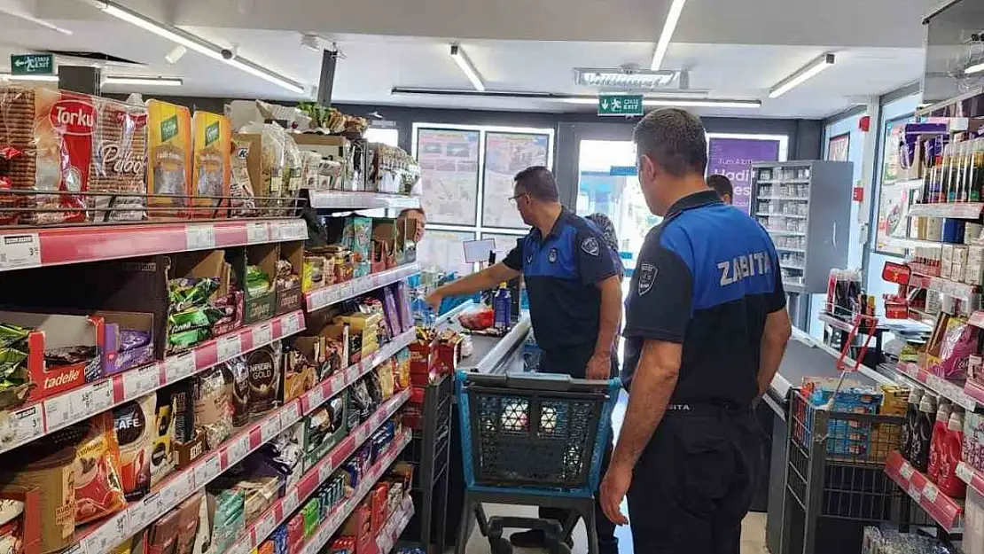 Gediz Belediyesi zabıta ekipleri market denetimlerini arttırdı