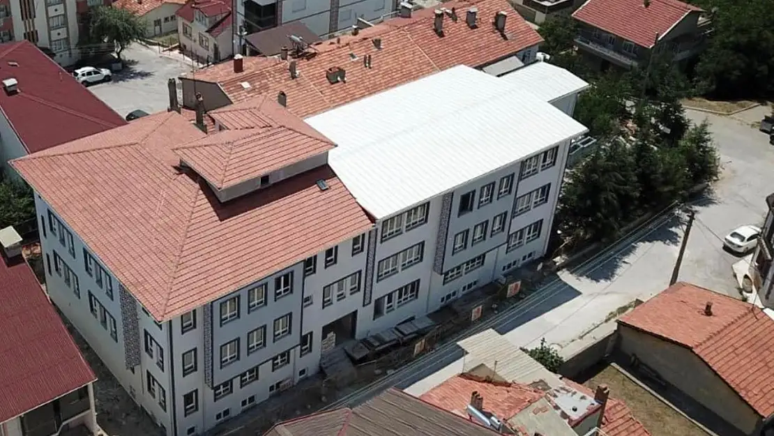 Gediz'de Yatılı Kız Kur'an Kursu inşaatında sona yaklaşıldı