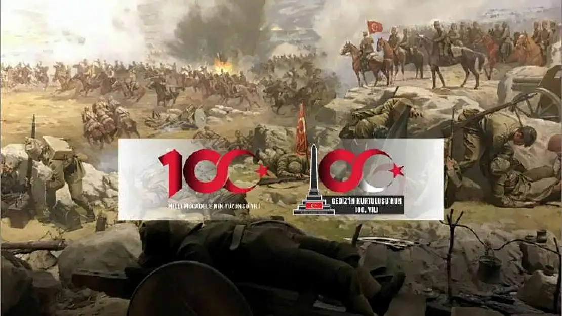 Gediz'in 100. yılına özel logo