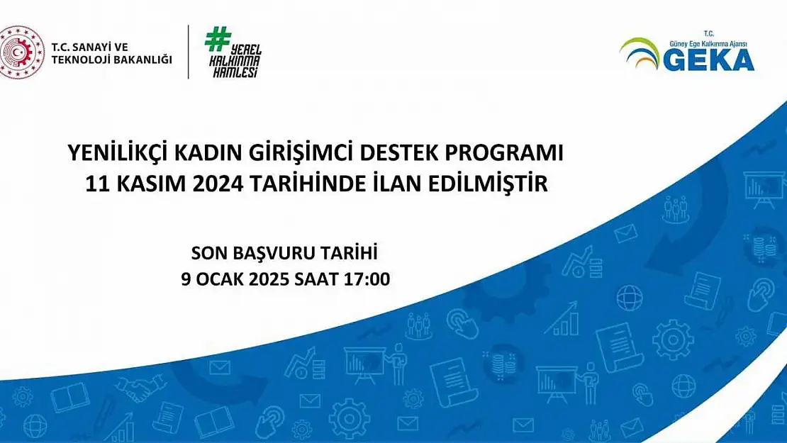 GEKA, 2024 Yılı Yenilikçi Kadın Girişimci Destek Programı'nı ilan etti