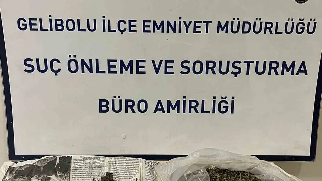 Gelibolu'da bir evde 186 gram uyuşturucu madde ele geçirildi