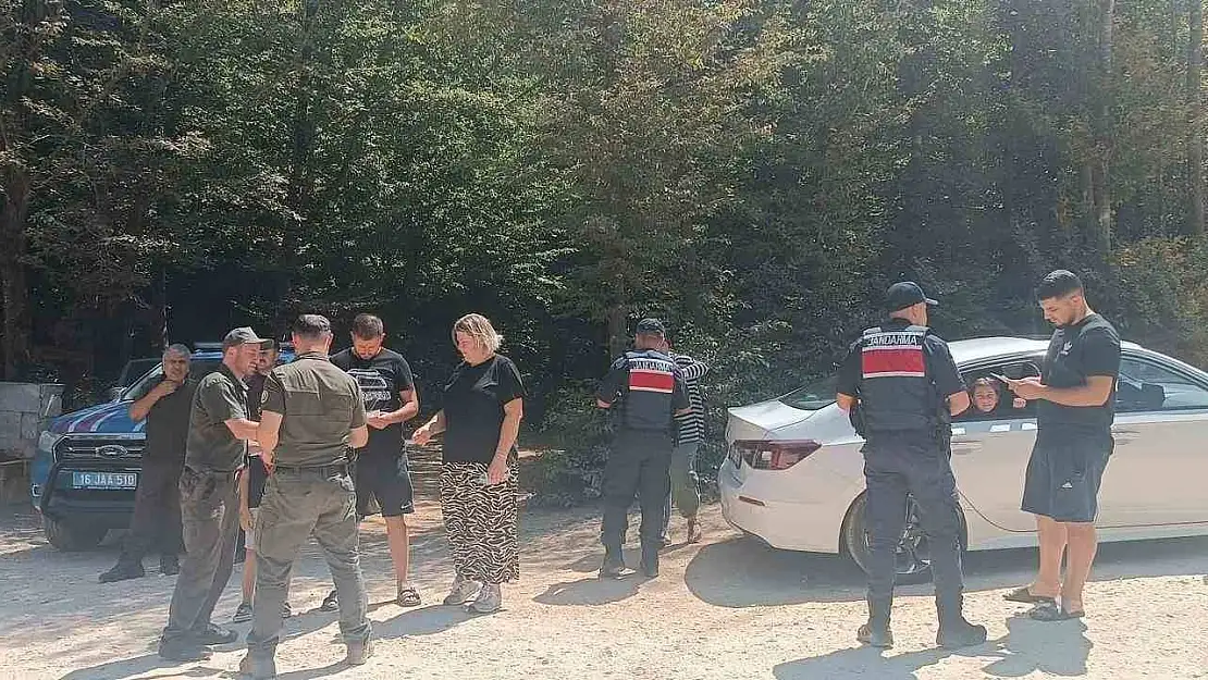 Gemlik'te ormanlarda dronlu denetim
