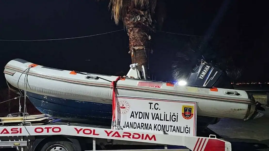 Göçmen kaçakçısı şüphelisi zodyak bot ile yakalandı