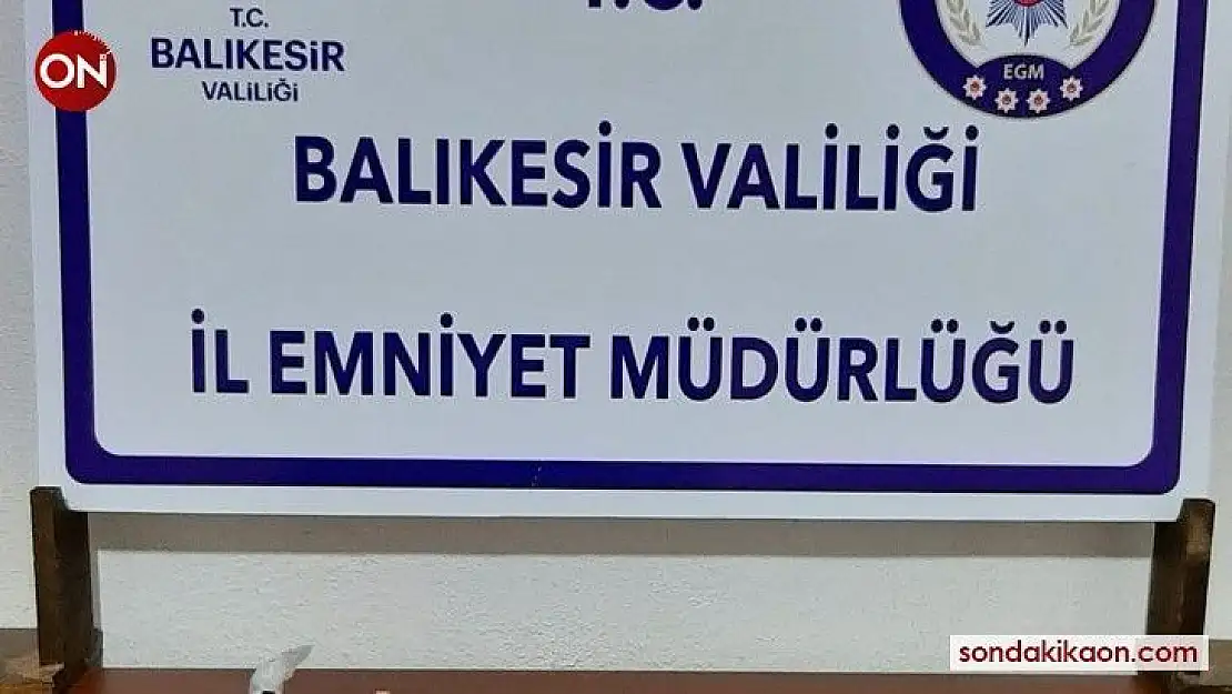 Gönen'de 3 şahsa uyuşturucu operasyonu