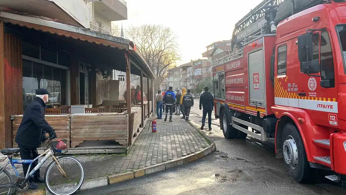 Gönen'de ekmek fırınında yangın çıktı