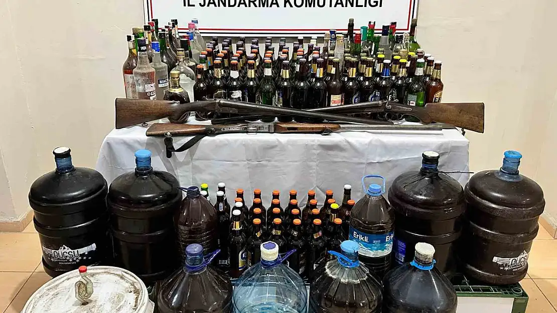 Gönen'de kaçak ve sahte alkol operasyonu
