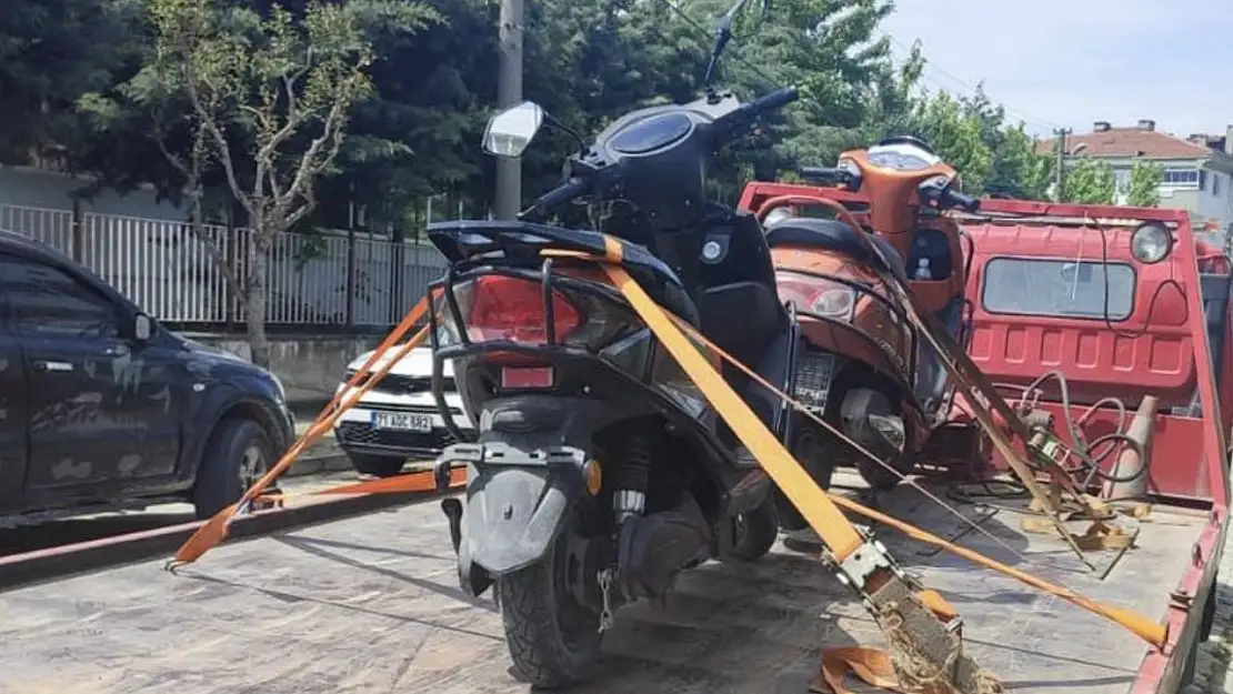 Gönen'de plakasız motosikletlere yönelik denetimler sıklaştırıldı
