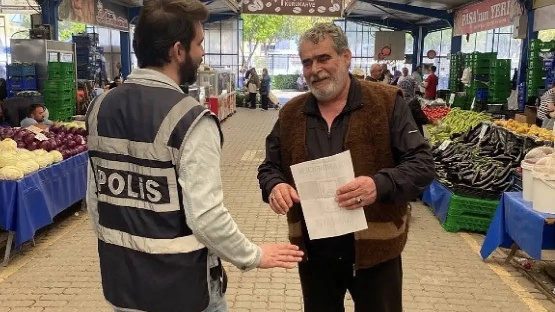 Gönen'de polisten bilgilendirme çalışması