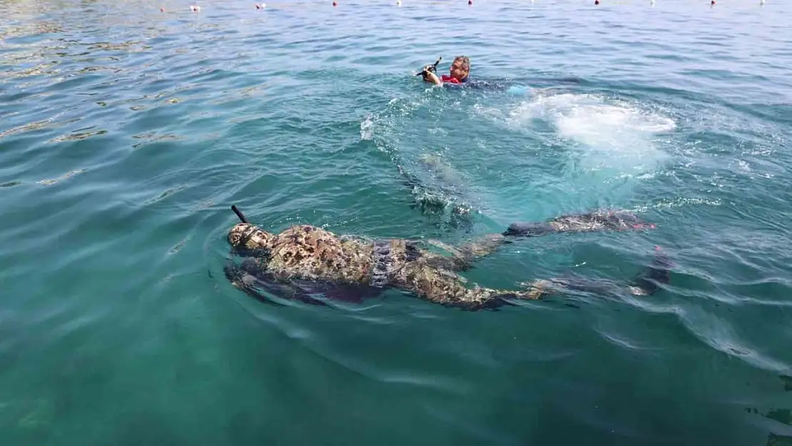 Gündoğan'da deniz dibi temizliği