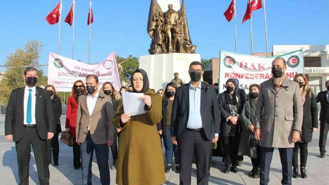 HAK-İŞ'ten 'Şiddete sessiz kalmayın' çağrısı